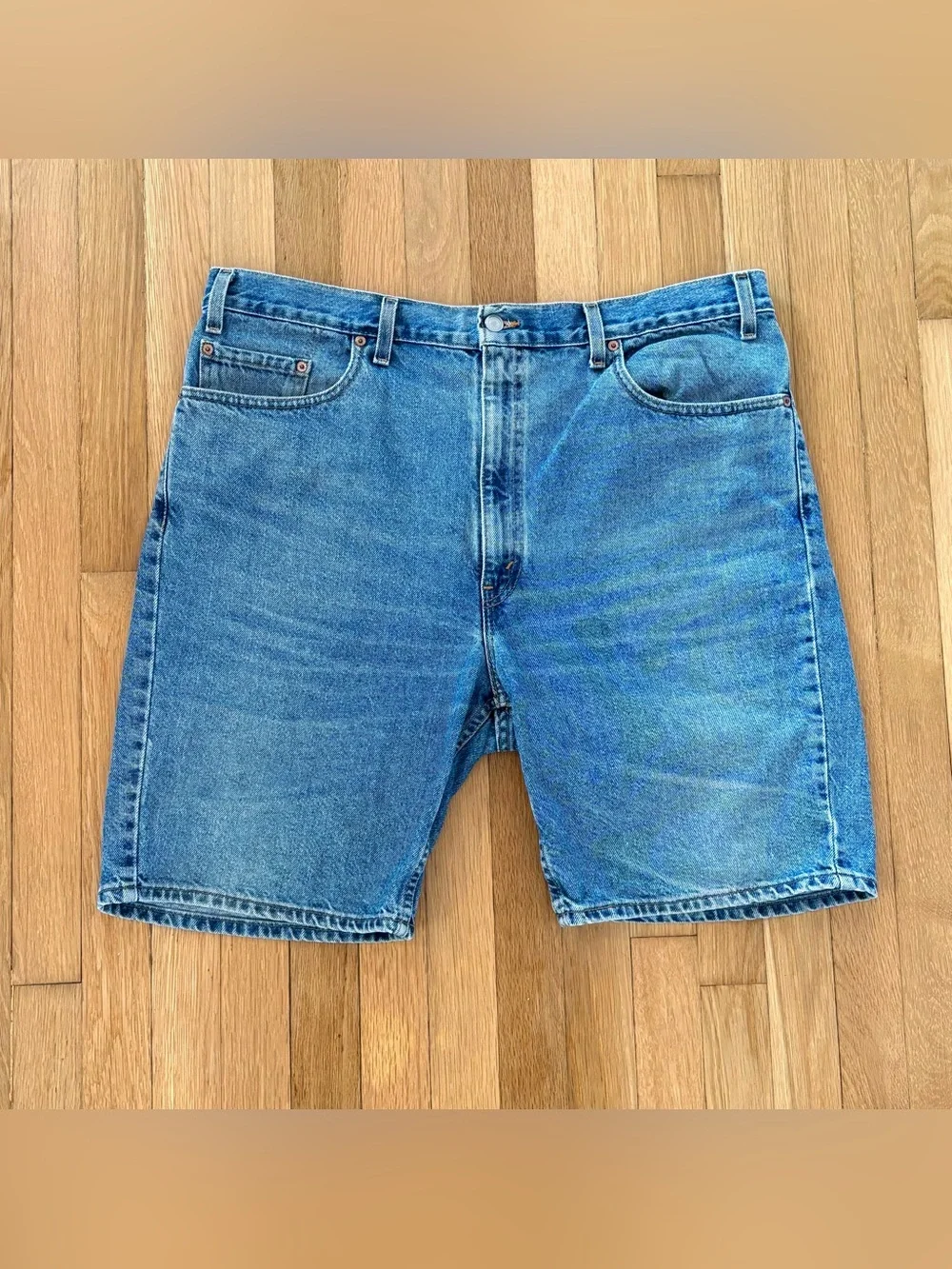 Vintage Levi’s 505 Denim Jorts Mens 40 Made In USA Y2K Distressed Jean Shorts